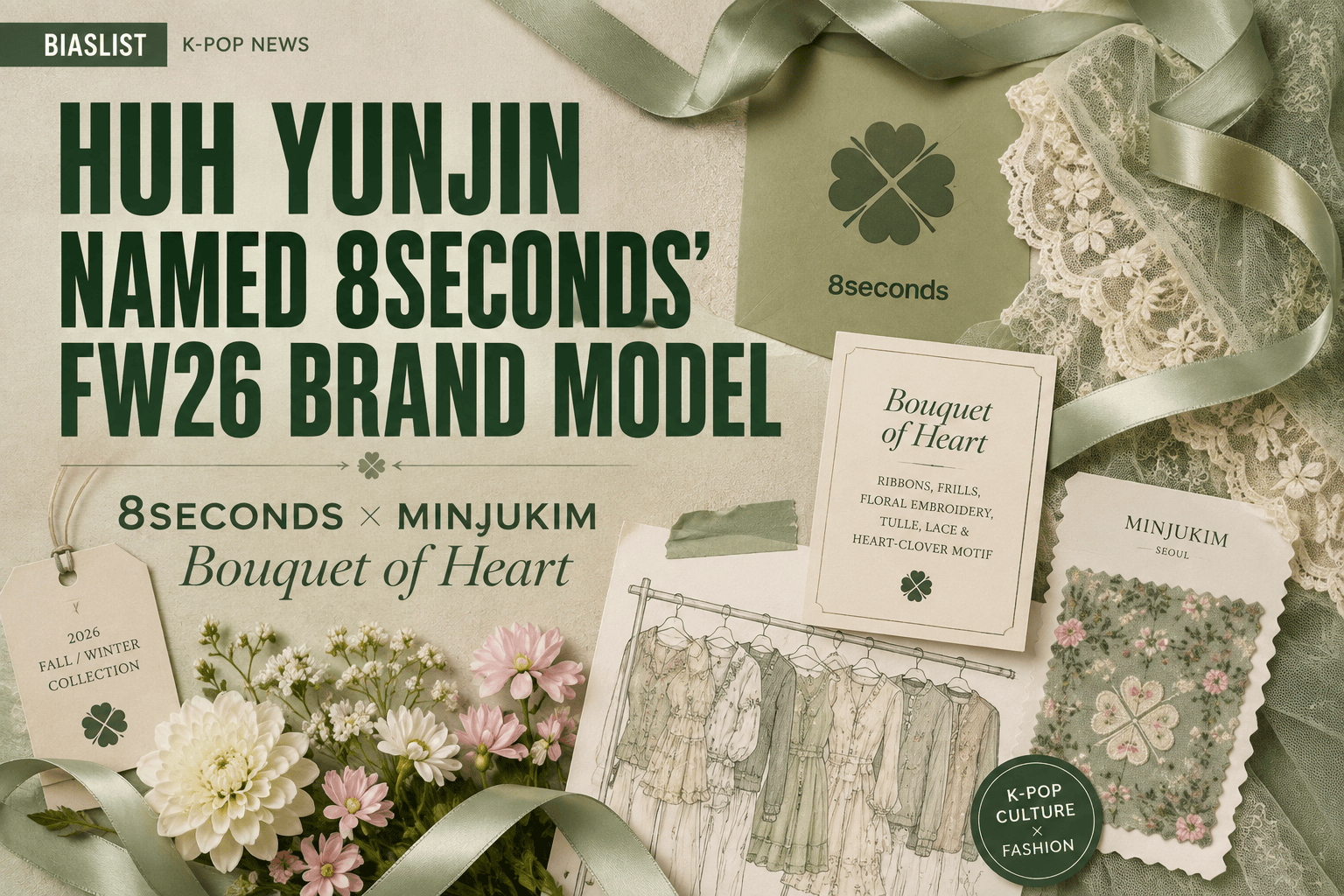 Huh Yunjin for 8seconds FW26 brand campaign