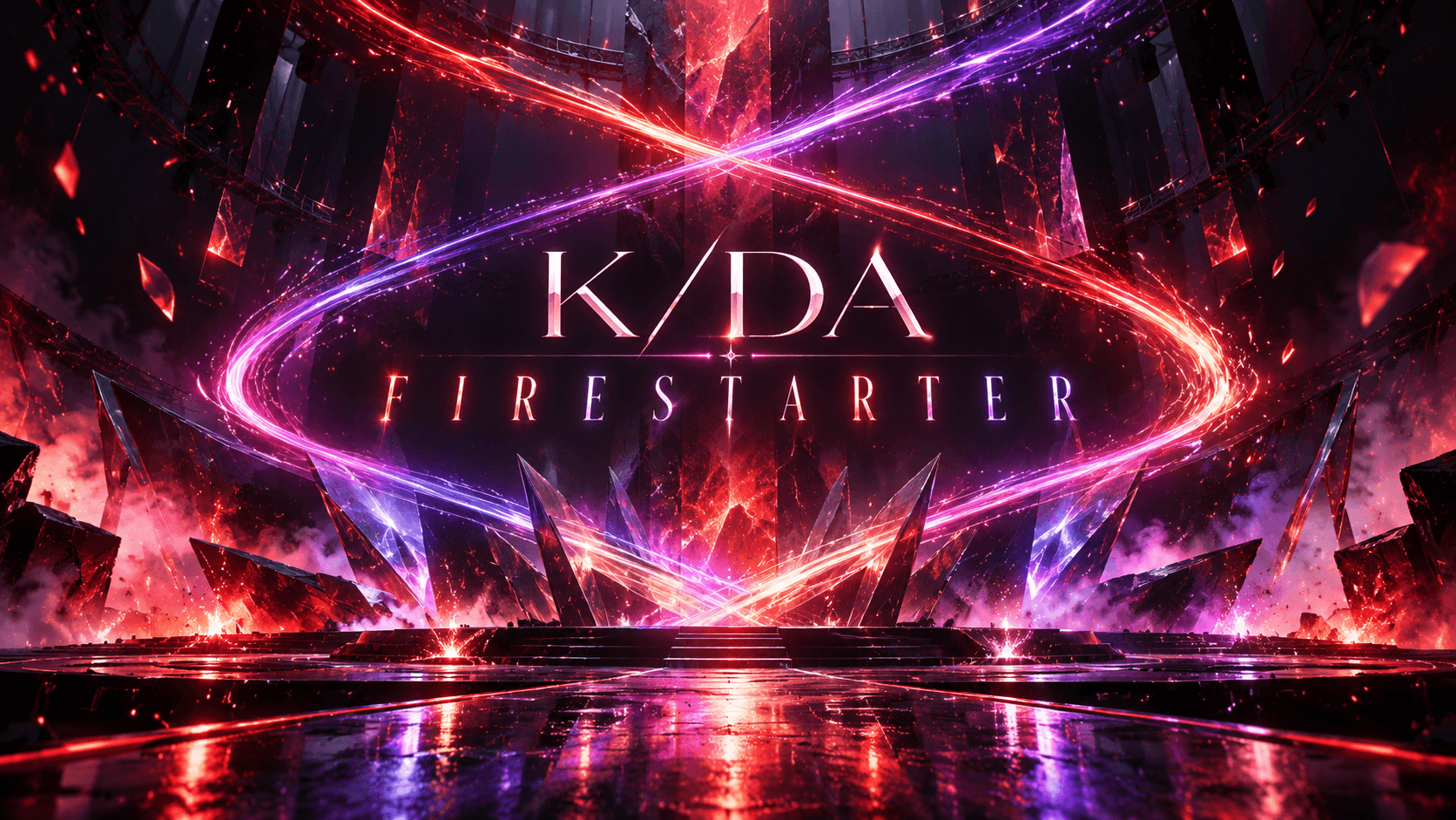 Original BiasList graphic for K/DA’s FIRESTARTER comeback.
