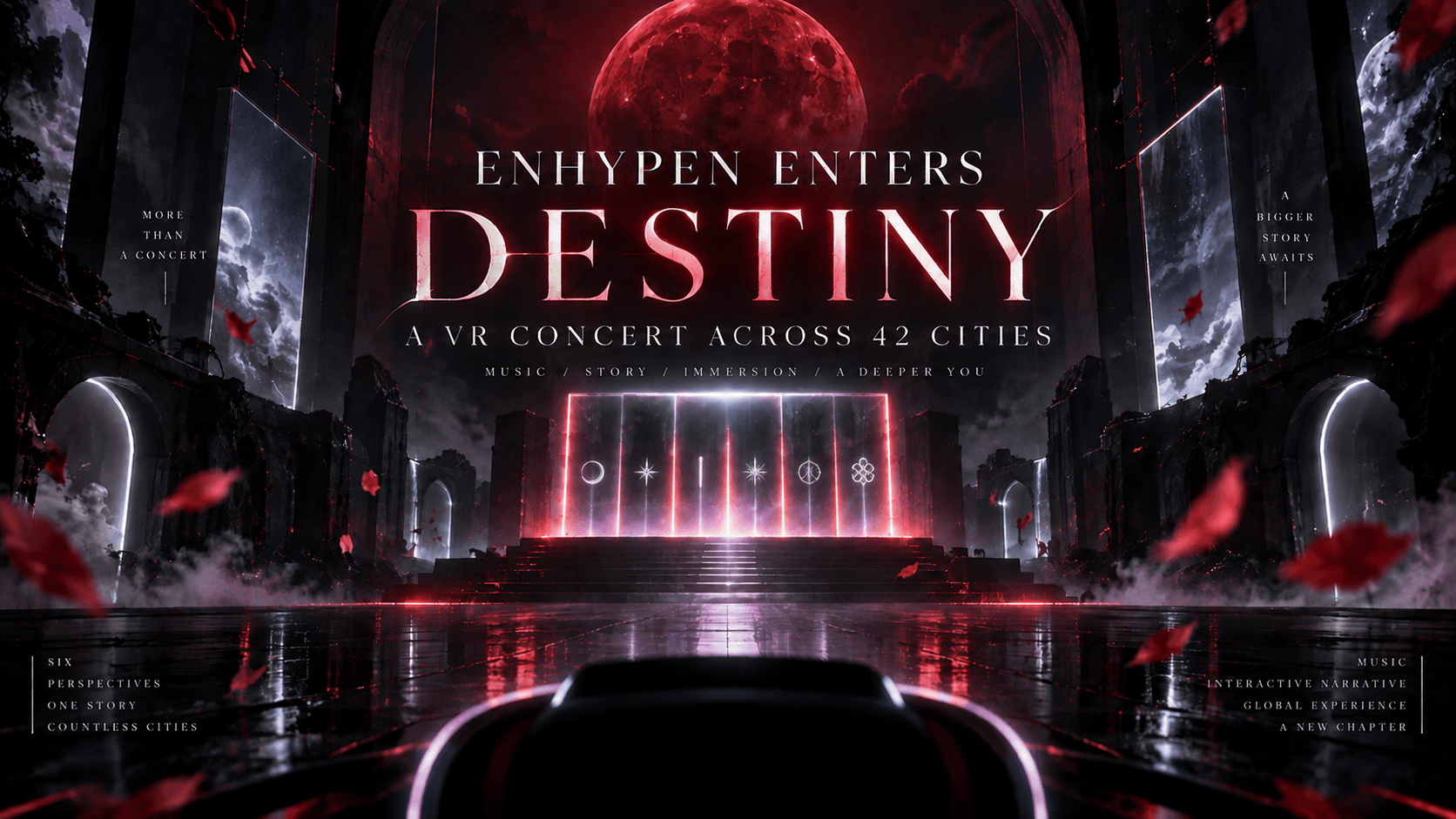BiasList original graphic for ENHYPEN’s DESTINY global VR concert rollout.