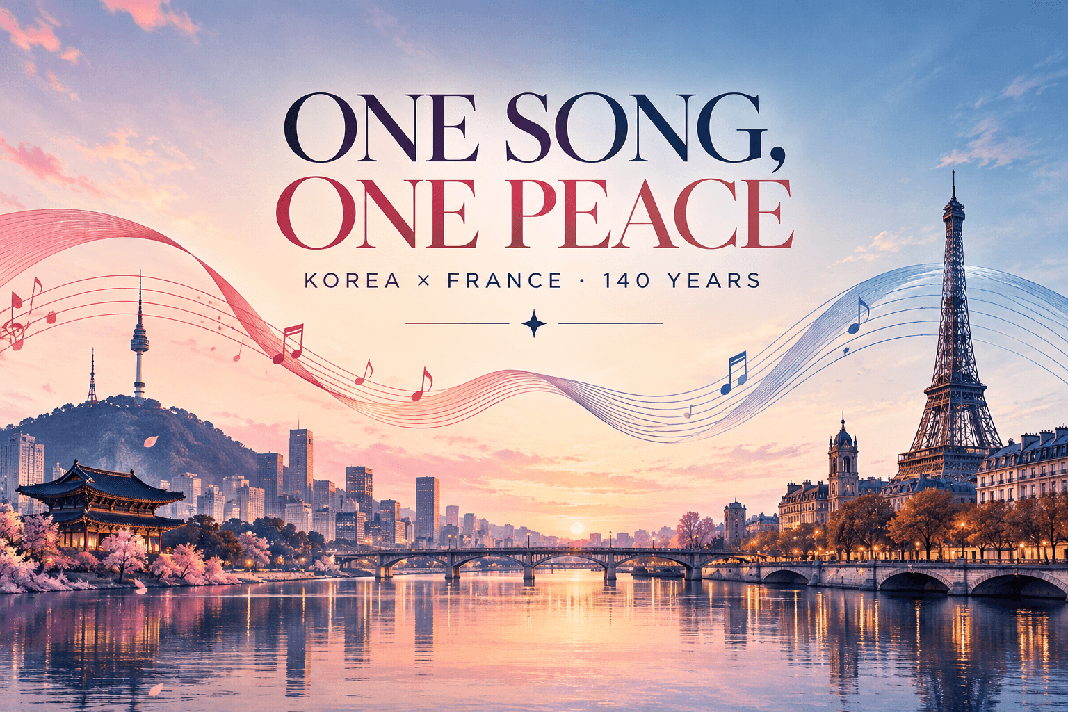 Original BiasList graphic for Hyolyn’s Korea–France 140th anniversary music project.
