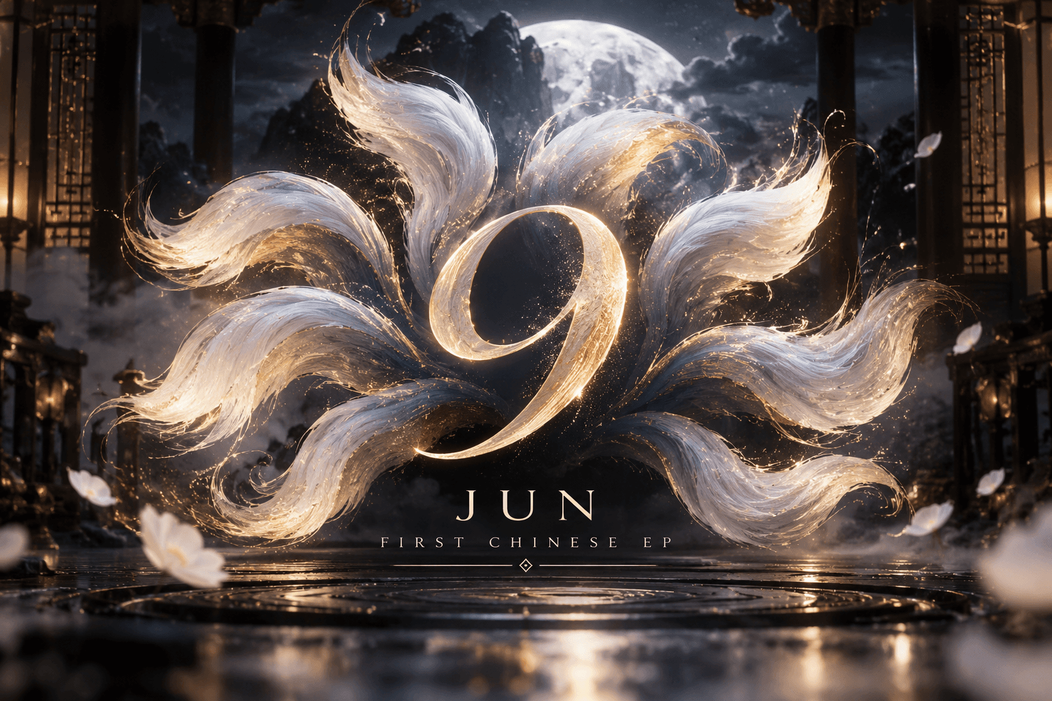 Original BiasList graphic for Jun’s first Chinese EP ‘9’.