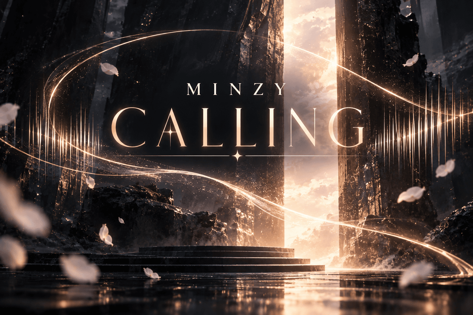 Original BiasList graphic for Minzy’s “CALLING” solo comeback.